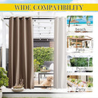 NICETOWN 2 Panels Outdoor Curtains - Image 7