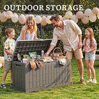 YITAHOME 60 Gallon Outdoor Storage Box w/Slide-Locking Lid | Large Water - Image 6
