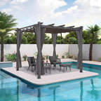 PURPLE LEAF Outdoor Aluminum Pergola 10'x10' by PURPLELEAF