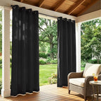Set of 6 Outdoor Curtains for Patio Waterproof, Breathable Grommet Panels for - Image 2