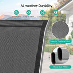 Patio Chairs Set of 6, All Weather Outdoor Dining Chairs | Stackable Dining - Image 6