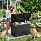 110 Gal Waterproof Outdoor Storage Box UV Resistant Deck Box | Extra-large - Image 2