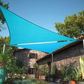 7' x 10' x 12.2' Turquoise Sun Shade Sail UPF50 Right Triangle SMTAPT12 Canopy by ShadeMart