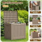 Flamaker Resin Deck Box 40 Gallon Waterproof Outdoor Storage Box | Indoor - Image 6