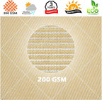 Royal Shade 15' x 19' x 24.2' Beige Right Triangle Sun Shade Sail Order to Make - Image 8