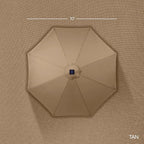 Best Choice Products 10ft Offset Cantilever Hanging Market Patio Umbrella - Image 8