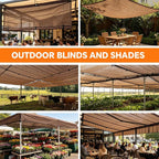 90% Sun Shade Cloth with Grommets, Breathable HDPE Mesh Tarp - Image 8