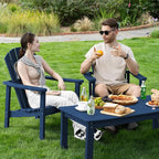 Compact Stackable Adirondack Chairs Set of 2, All-Weather - Image 2