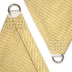 Amgo Custom Size 12' x 12' x 17' Beige Right Triangle Sun Shade Sail UPF50+ - Image 8