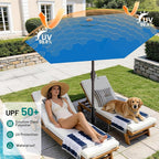 7.5FT Patio Umbrella Table Market Umbrella - Image 3