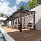 Aoxun 34’x10’ Gazebo with Aluminum Frame & Polycarbonate Panel, Outdoor Patio - Image 3