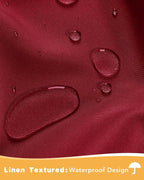 HolidayIdeas Red Outdoor Curtains - Image 2