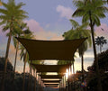 Amgo Custom Size 16' x 20' Brown Rectangle Square Sun Shade Sail UPF50+ by Amgo
