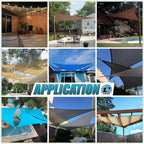 Amgo Custom Size 22' x 22' x 31.1' Sand Beige Right Triangle Sun Shade Sail - Image 4