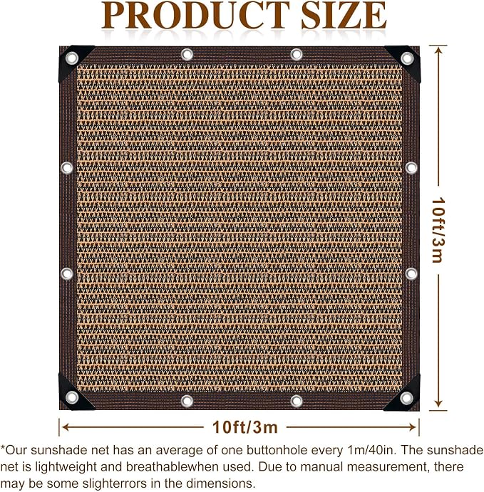 Shade Cloth for Garden, 80% Mesh Tarp - Image 2