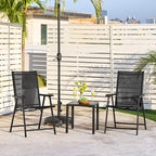 Yaheetech Patio Chairs Set of 2 Outdoor Foldable Dining Chairs, Comfortable - Image 9