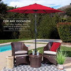 Best Choice Products 7.5ft Heavy-Duty Round Outdoor Market Table Patio Umbrella - Image 3