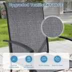 DIFY Patio Chairs Set of 4, Stackable Outdoor Dining Chairs - Image 6