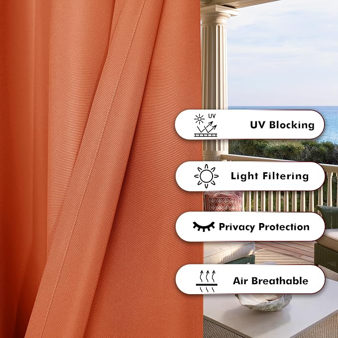BONZER Waterproof Indoor/Outdoor Curtains - Image 4