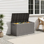 Outdoor Deck Storage Box, Resin Deck Boxes Indoor and outdoor, Waterproof - Image 3