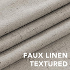 Primitive Linen Curtains 100% Blackout Curtain 63 Inches Long Burlap Fabric - Image 4