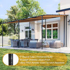 16x12 Lean to Pergola Outdoor Gazebo - Image 7