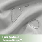HolidayIdeas Outdoor Curtains for Patio Waterproof 6 Pcs 54x84 Inch Silver | - Image 2