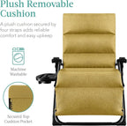 Best Choice Products Oversized Zero Gravity Chair, Folding Outdoor Patio - Image 3