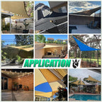Royal Shade 14' x 14' x 19.8' Green Right Triangle Sun Shade Sail Order to Make - Image 4