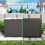 PatioZen 110 Gallon Resin Deck Box, Lockable Patio Outdoor Storage Box - Image 7