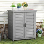 Outdoor Storage Cabinet & Potting Bench Table - Image 9
