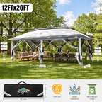 COBIZI 12x20 Pop Up Canopy Tent - Image 2