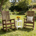 Oversized Outdoor Rocking Chair, HDPE Porch Rocker | High Back Rocking Chairs - Image 2