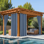 NICETOWN Fade Resistant Patio Curtains Outdoor Waterproof, Fade-Proof Curtains by NICETOWN
