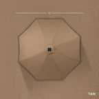 Best Choice Products 10ft Solar Polyester LED Lighted Patio Umbrella w/Tilt - Image 4
