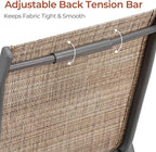 TLSUNNY Patio Chair, Outdoor Stackable Textilene Chairs Set of 4, - Image 7