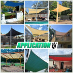 Royal Shade 16' x 16' Custom Size Sand Beige Rectangle Sunshade Sail - Image 5