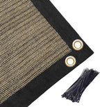 Amagenix 90% Shade Fabric 8'X 8' Mocha Sun Shade Cloth - Image 6