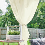 Outdoor Sheer Curtains for Patio Waterproof, 2 Panels Rod Pocket Indoor/Outdoor - Image 4