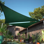 24' x 24' x 24' Green Sun Shade Sail UPF50 Triangle smTAPT12 Canopy Fabric by ShadeMart