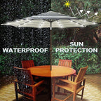 9 ft Solar Umbrella, Patio Umbrella - Image 5
