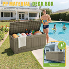 Greesum Outdoor Storage Box 82 Gallon Storage Bin - Image 4