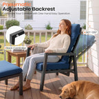 Pellebant Aluminum Outdoor Recliner Chair - Image 3