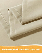 Extra Wide Outdoor Curtains for Patio Waterproof 4 Pcs 110x84 Inch Cream | - Image 8