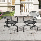 Tangkula Outdoor Rocking Chair Set of 4, Patio Rocker Chairs - Image 9
