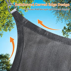 Shade&Beyond Custom Sun Shade Sail 14'x18'x22.8' Triangle Sun Sail Shades Patio - Image 5