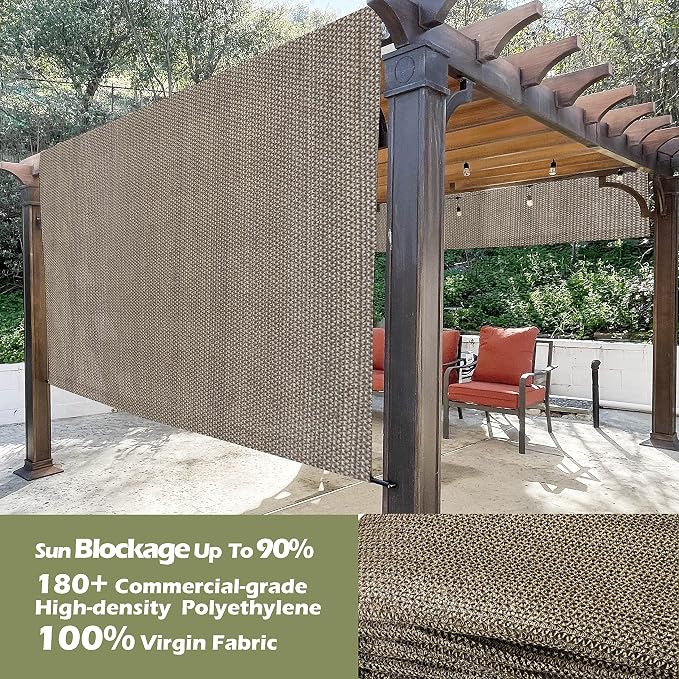 Alion Home Custom HDPE Permeable Canopy Sun Shade Cover Replacement - Image 4