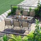 Yaheetech Outdoor Chairs Set of 2, Folding Patio Chairs - Image 2