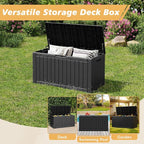 Fancyango 150 Gallon Outdoor Deck Box Waterproof, Large Storage Box - Image 6