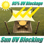 Custom Size Order to Make Sun Shade Sail UPF50 Triangle Canopy Mesh Fabric UV - Image 3